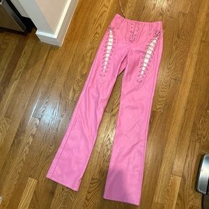 I.AM.GIA NYX Leather Pants - Barbie pink